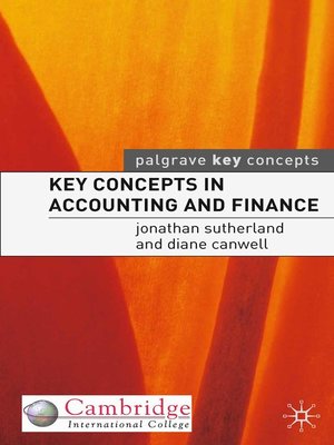 cover image of Key Concepts in Accounting and Finance